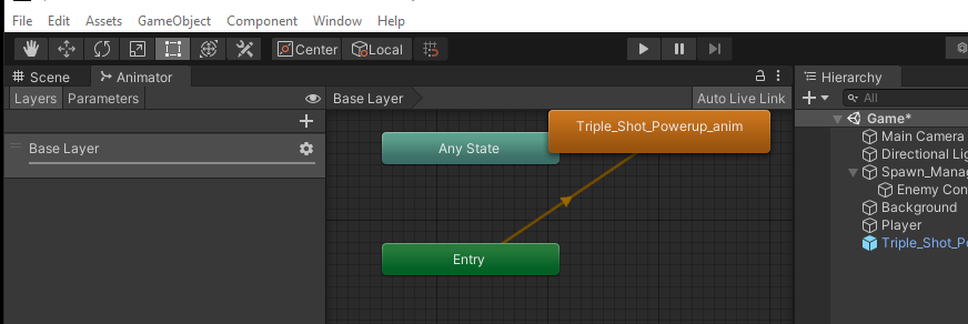Animation controller with map